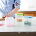 plastic seasoning condiment holder with lift up strainer for keeping vegetable fresh